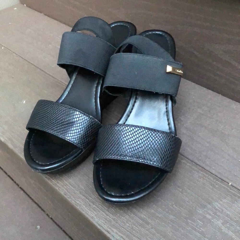 Calvin Klein wedge sandals